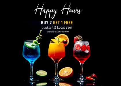 Happy Hour at Beach bar